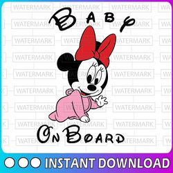 Baby on board Mickey svg, png, dxf, Mickey svg, Disney svg, png, dxf, cricut