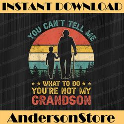 You Can't Tell Me What To Do You're Not My Grandson Best Dad Daddy Father's Day Happy Father's Day PNG Sublimation
