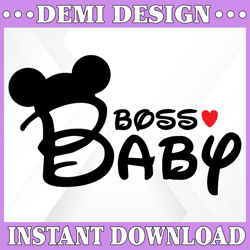 Boss Baby Mickey SVG Cutting File / Instant Digital Download / Multiple File Formats for Cricut, Silhouette