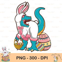 Easter T-Rex Dinosaur Sublimation Design, Easter Png, Dinosaur Eggs Easter Png, Easter T-Rex Png, Kids Easter