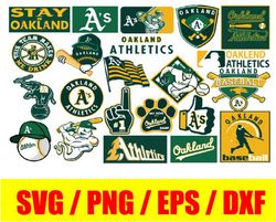 Oakland Athletics bundle logo, svg, png, eps, dxf 2