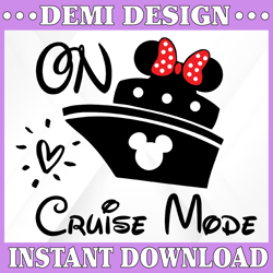 Disney On Cruise Mode SVG Cutting File / Multiple File Formats for Cricut, Silhouette