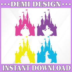 Disney Castle SVG - Disney SVG -Princess SVG - Disney Castle Silhouette - Disney Castle Cut Files - Castle Clipart - Ins
