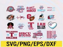 Talladega College HBCU Collection, SVG, PNG, EPS, DXF