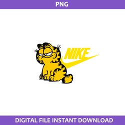 Garfield Nike Png, Garfield Swoosh Png, Nike Logo Png, Garfield Png Digital File