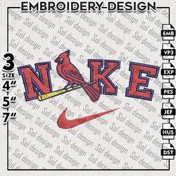 St. Louis Cardinals Embroidery Designs, MLB Embroidery Files, MLB Cardinals Machine Embroidery Pattern, Digital Download