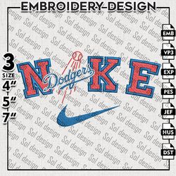 Los Angeles Dodgers Embroidery Designs, MLB Embroidery Files, MLB Dodgers, Machine Embroidery Pattern, Digital Download