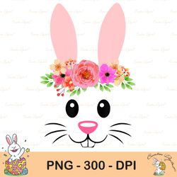Cute Easter Bunny Face Sublimation, Happy Easter Png, Cute Easter Png, Easter Png, Bunny Png, Easter Clip Art, Instant D