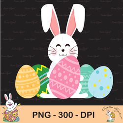 Cute Easter Sublimation Bunny Egg Hunt Sublimation, Happy Easter Png, Cute Easter Png, Easter Png, Bunny Png, Easter Cli