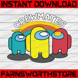 Crewmates Imposter Among Game Us Sus Funny Crewmates svg png dxf eps digital download