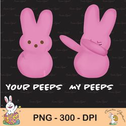 Easter Bunny Peeps Dab Dabbing Sublimation, Happy Easter Png, Cute Easter Png, Easter Png, Bunny Png, Easter Clip Art, I