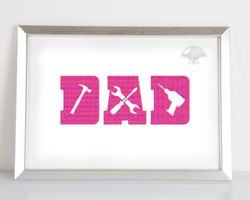Dad -  Embroidery Design