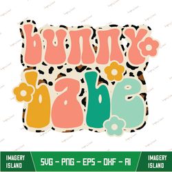 Bunny Babe Png, Easter Day Sublimation, Hoppy Easter Png, Sublimation Designs Download, Digital, Leopard, Cheetah, Retro