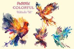 Phoenix Colorful Watercolor Set