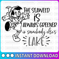 Pinocchio the Seaweed Disney svg, Disney Mickey and Minnie svg,Quotes files, svg file, Disney png file, Cricut, Silhouet