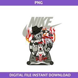 Freddy Krueger Nike Png, Horror Swoosh Png, Nike Logo Png, Freddy Krueger Png Digital File