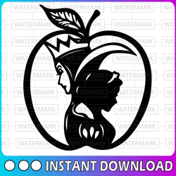 Snow White and Evil Queen, Disney svg, Disney Mickey and Minnie svg,Quotes files, svg file, Disney png file, Cricut, Sil