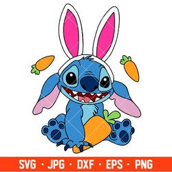 Easter Carrot Stitch Svg, Easter Bunny Svg, Happy Easter Svg, Disney Svg, Cricut, Silhouette Vector Cut File