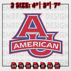 American Eagles Embroidery files, NCAA D1 teams Embroidery Designs, NCAA American, Machine Embroidery Pattern