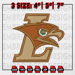 Lehigh Mountain Hawks Embroidery files, NCAA D1 teams Embroidery Designs, NCAA Lehigh, Machine Embroidery Pattern