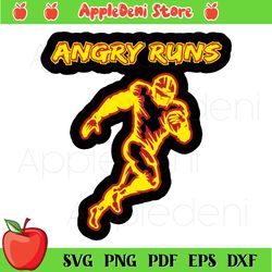 Angry Runs Svg, Sport Svg, Angry Runs Football Svg, Football Player Svg