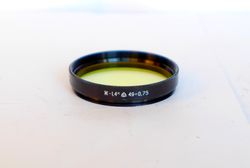Zh-1,4x 1.4x 49mm yellow lens filter 49.5x0.75 49x0,75 USSR LZOS for Helios-44-2