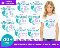 NEW MERMAID SCHOOL SVG BUNDLE - Mega Bundle svg, png, dxf, Files For Print And Cricut