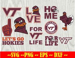 Virginia Tech Hokies Football Team svg,Virginia Tech Hokies Svg, N C A A SVG, Logo bundle Instant Download