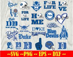 Duke Bluedevil Football Team svg, Duke Bluedevil svg, N C A A Svg, Logo bundle Instant Download