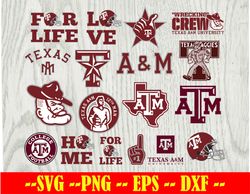 Texas A M Aggies Football Team svg, Texas A M Aggies svg, Logo bundle Instant Download