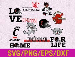 Cincinnati Bearcats svg, Cincinnati Bearcats clipart, Cincinnati Bearcats cricut, n c aa team, Logo bundle