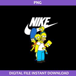Simpsons Swoosh Png, Simpsons Nike Png, Nike Logo Png, The Simpsons Png Digital File