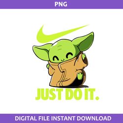 Baby Yoda Nike Png, Baby Yoda Swoosh Png, Nike Logo Png, Baby Yoda Png Digital File