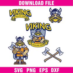 Viking Cartoon Mascot Logo Set,  Viking Logo, Cartoon Logo, Mascot, Set Logo, Fashion Brand Png - Download File