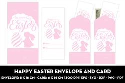 Happy Easter envelope and card
