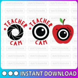 Teacher Cam bundle SVG, DXF, EPS, png Files for Cutting Machines Cameo or Cricut - fun teachersvg