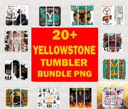 20 Yellowstone Tumbler Wrap Bundle Png , Beth Dutton Tumbler Png , Yellowstone Png, Dutton Ranch Png Digital Download