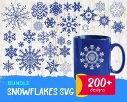 SNOWFLAKES SVG BUNDLE - Mega Bundle svg, png, dxf, Files For Print And Cricut