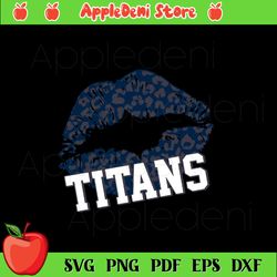 Leopard Pattern Lips Tennessee Titans Svg, Sport Svg, Tennessee Titans Lips Svg