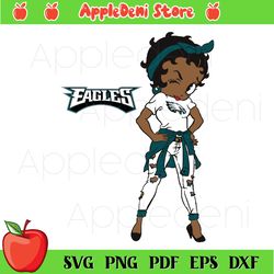 Philadelphia Eagles Betty Boop Girl Svg, Sport Svg, Eagles Girl Svg, NFL Svg, American football team