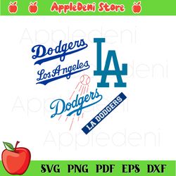 LA Dodgers Bundle Svg, Sport Svg, Los Angeles Dodgers Baseball Svg, Baseball team Svg, MLB Team