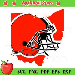 Cleveland Browns Helmet SVG, Sport Svg, Cleveland Browns Svg, Cleveland Browns
