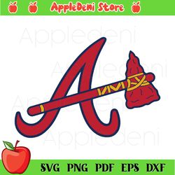 Atlanta Braves Primary Logo Svg, Sport Svg, Atlanta Braves Svg