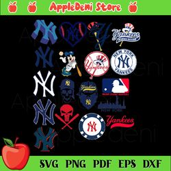 19 Files Of New York Yankees MLB Bundle Svg, Sport Svg