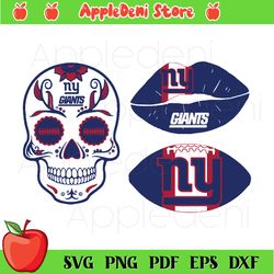 New York Giants Bundle Svg, NFL Team Logo Bundle Svg, Sport Svg