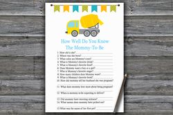 construction how well do you know baby shower game,concrete mixer baby shower game printable,fun baby shower game 375