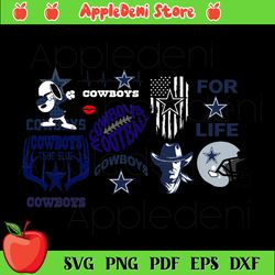 Cowboys Bundle Svg, Sport Svg, American Flag Svg, Star Svg, Cowboys Svg, True Blue Svg, Cool Snoopy Svg, Cowboys For Lif