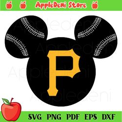 Pittsburgh Pirates Baseball Mickey Mouse Disney Svg, Sport Svg, Disney Svg