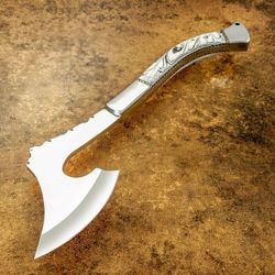 HandForged Blade Custom Handmade D2 Steel Personalized AXEWedding /Anniversary/Valentine's Day AXE Gift,