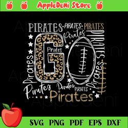 Go Pirates Svg, Sport Svg, School Spirit Svg,Football Svg, Love Pirates Svg, Heart Svg